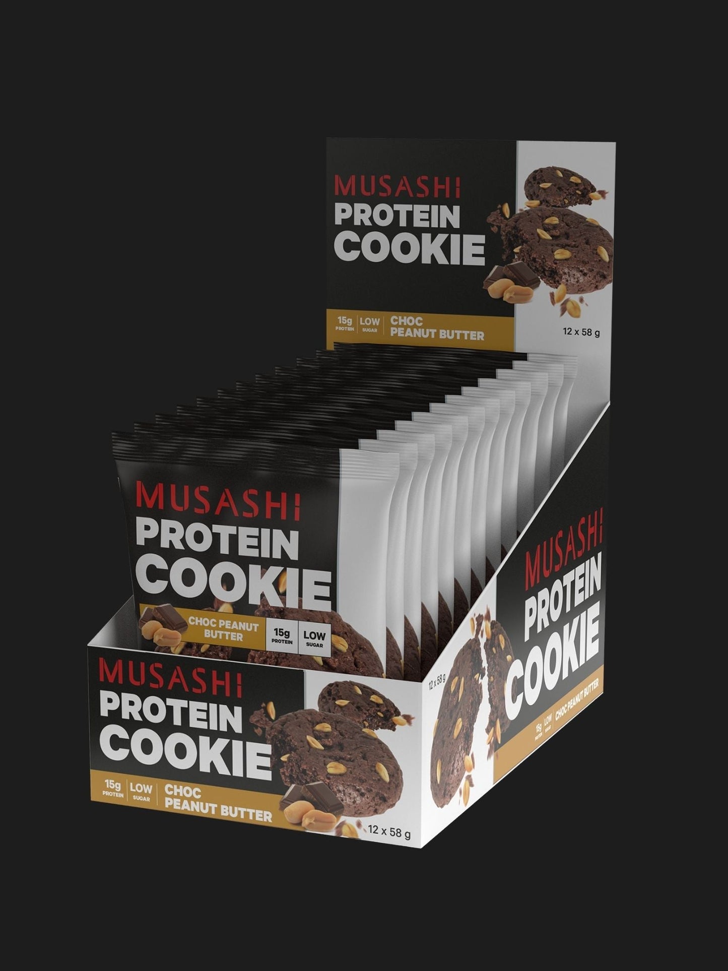 Protein Cookie 58g (Box of 12 Cookies)