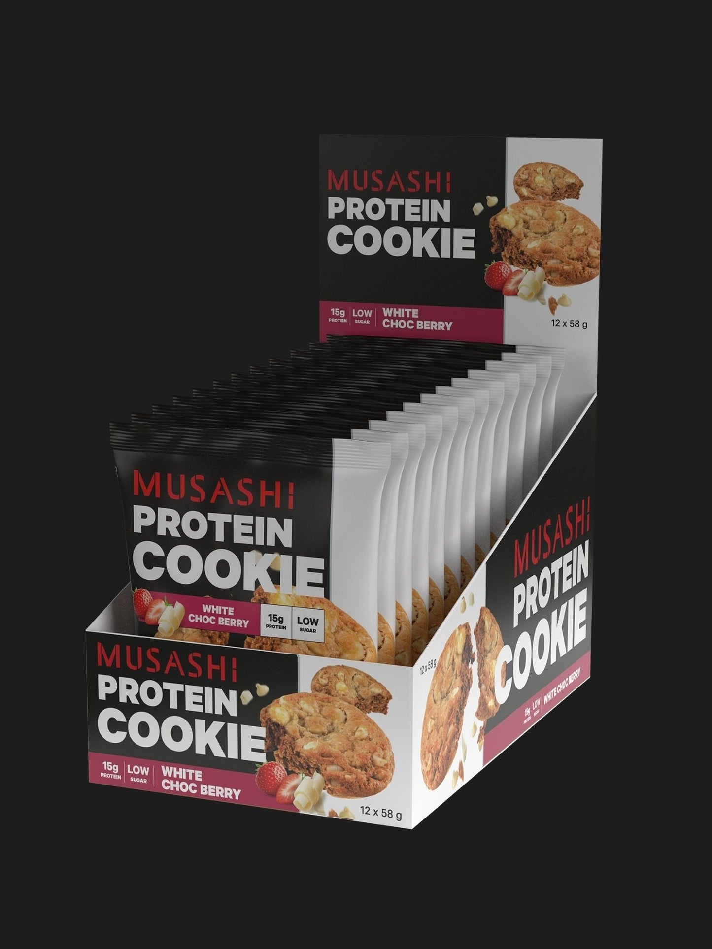Protein Cookie 58g (Box of 12 Cookies)