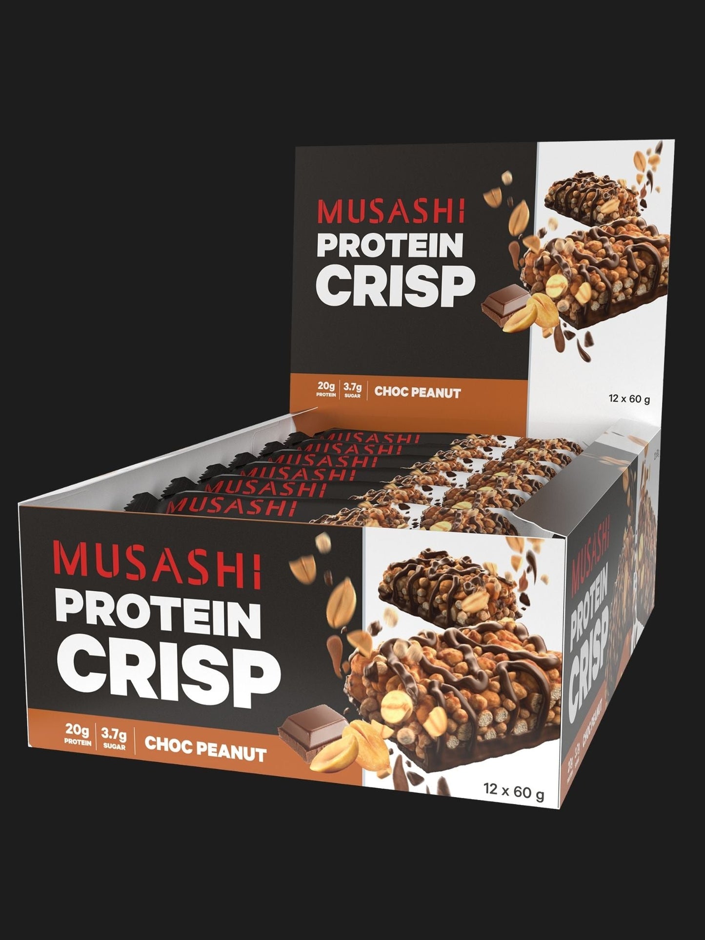 Protein Crisp Bar 60g (Box of 12 Bars)