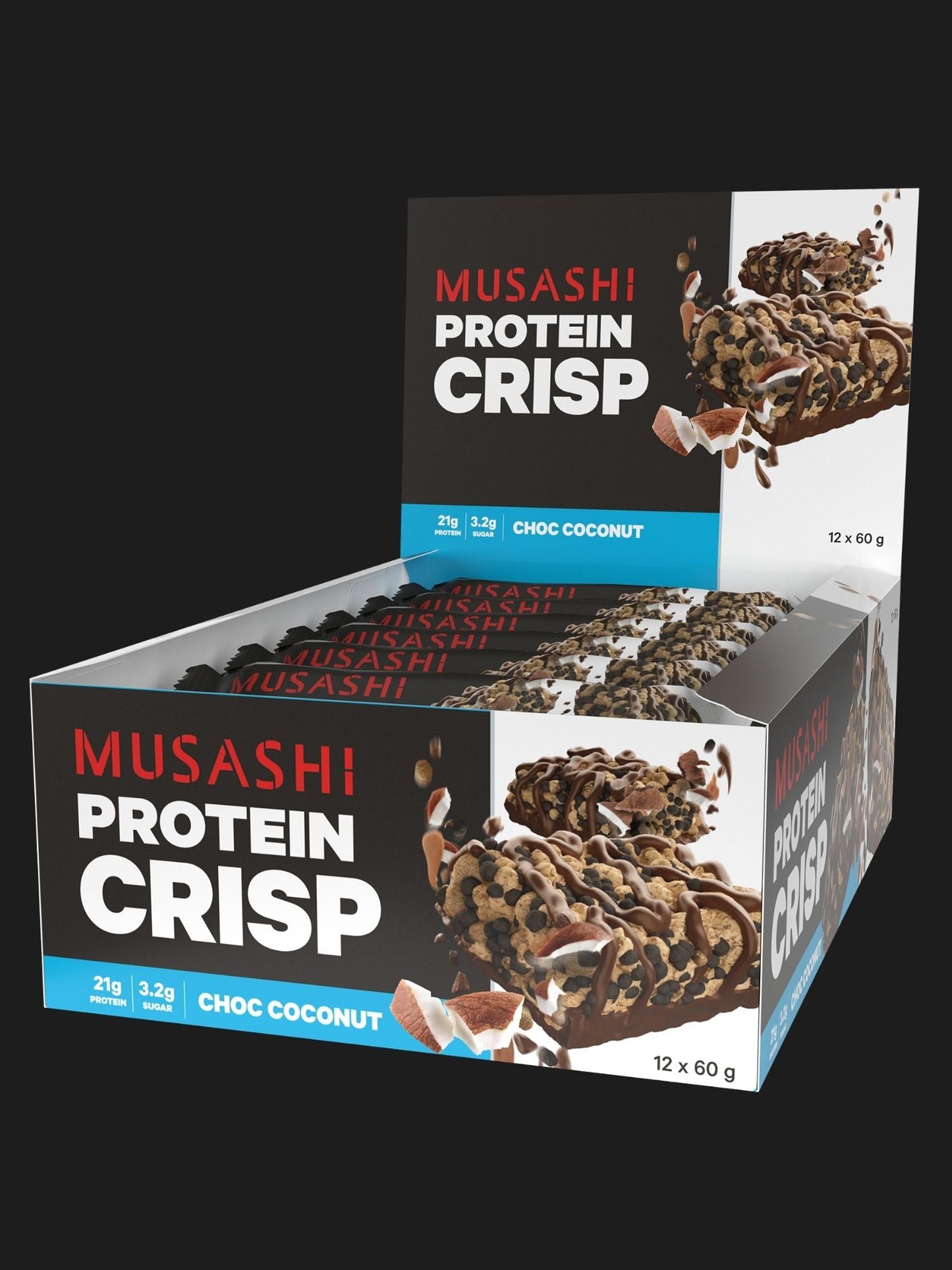 Protein Crisp Bar 60g (Box of 12 Bars)