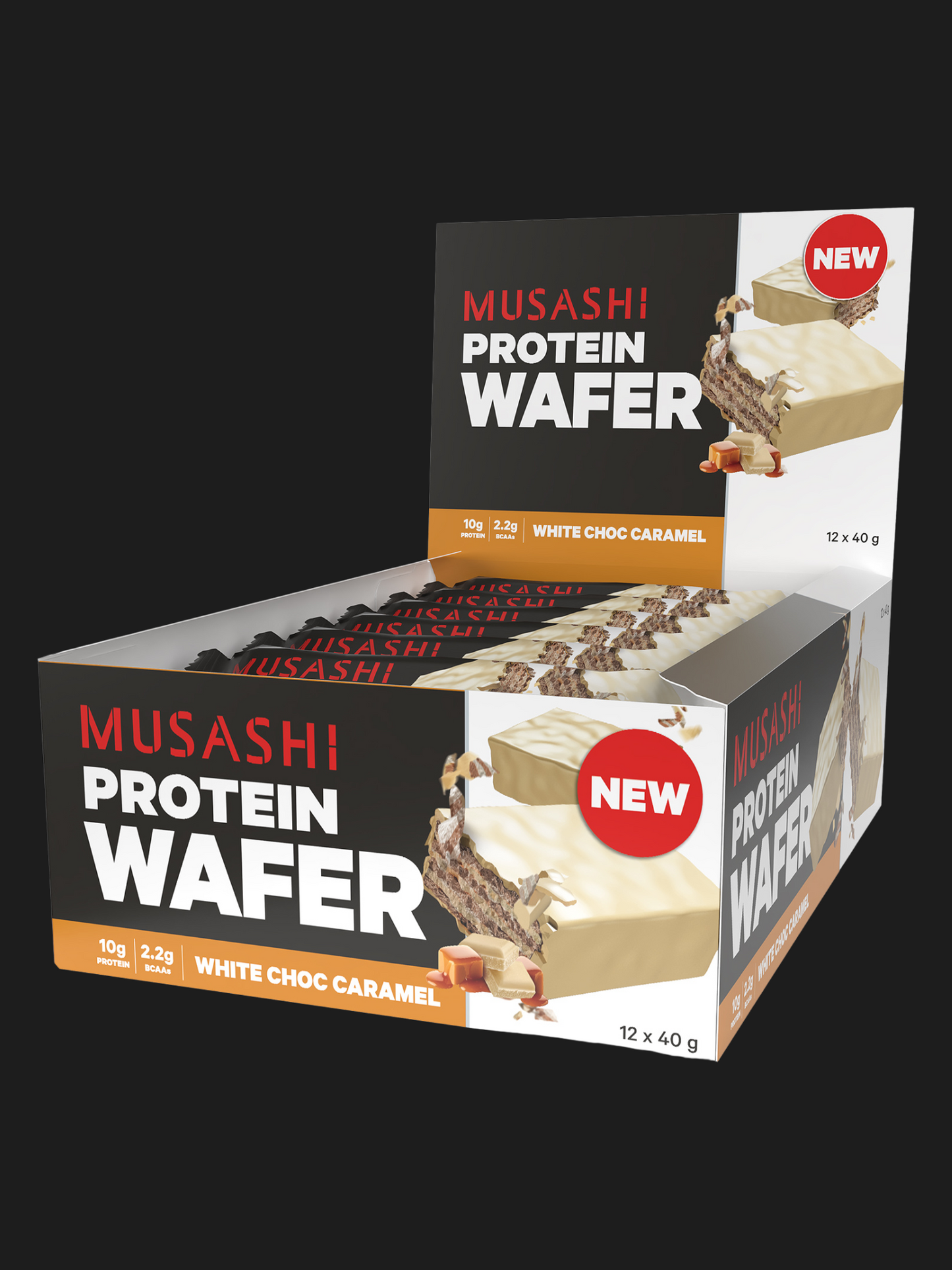 Protein Wafer Bar 40G (Box of 12 Bars)