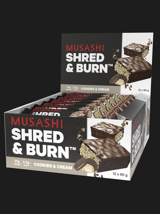 Shred & Burn Bar 60G (Box of 12 Bars)